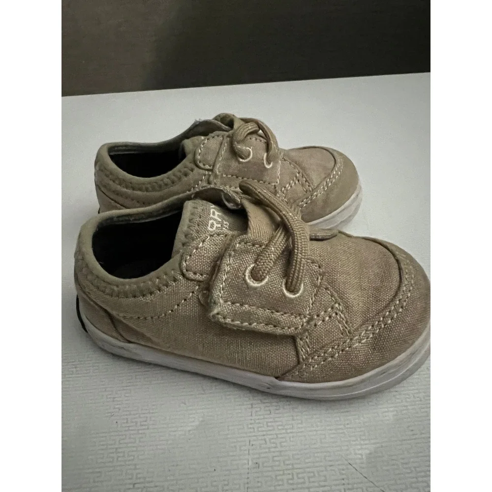 Sperry Boat Shoes Memory Foam Casual Tan Toddler Shoes Size 3M‎